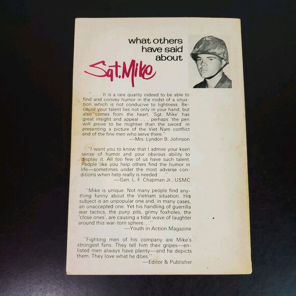 Michael T. Hodgson--WITH SGT. MIKE IN VIETNAM Paperback 1971 Second Printing - Picture 2 of 11
